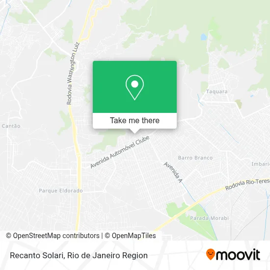 Recanto Solari map