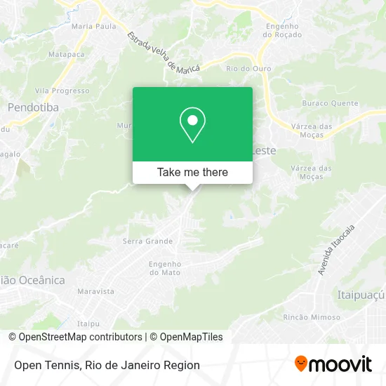 Open Tennis map