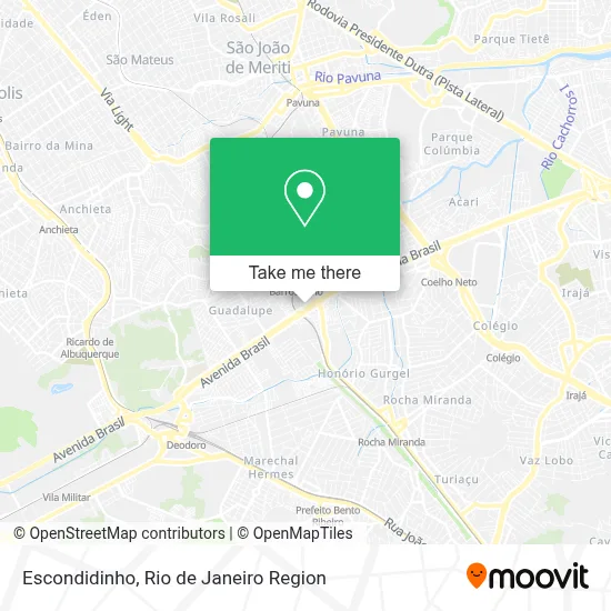Escondidinho map
