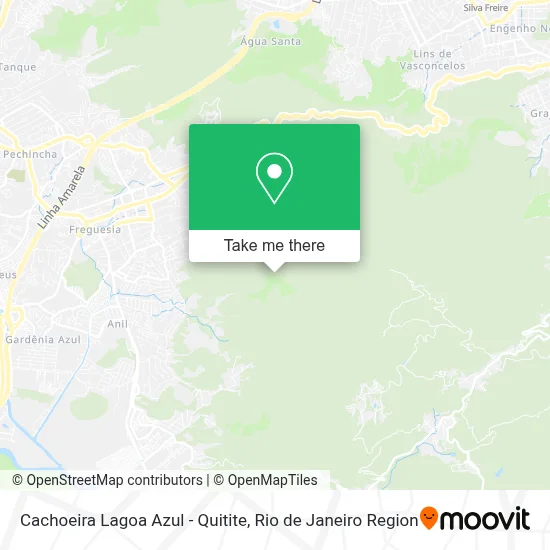 Cachoeira Lagoa Azul - Quitite map
