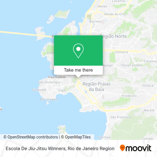 Escola De Jiu-Jitsu Winners map