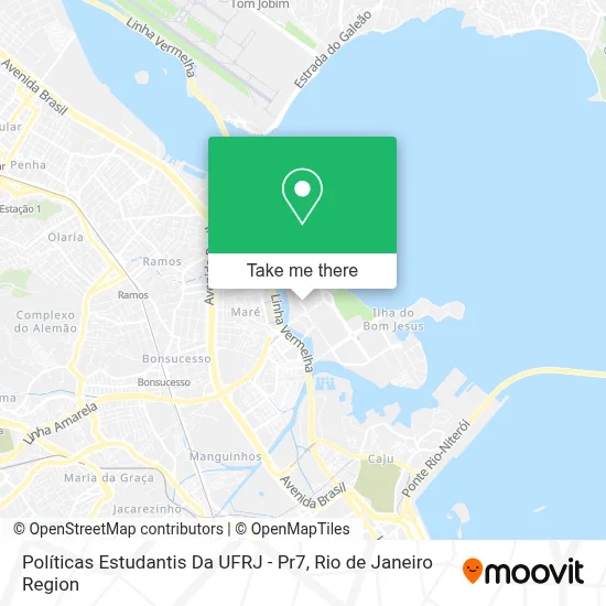 Políticas Estudantis Da UFRJ - Pr7 map