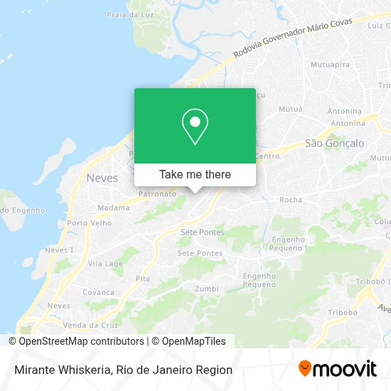 Mirante Whiskeria map