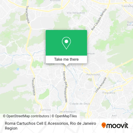 Roma Cartuchos Cell E Acessorios map