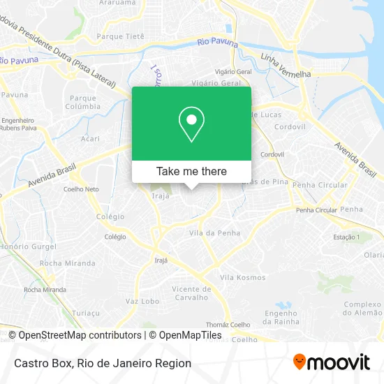 Castro Box map
