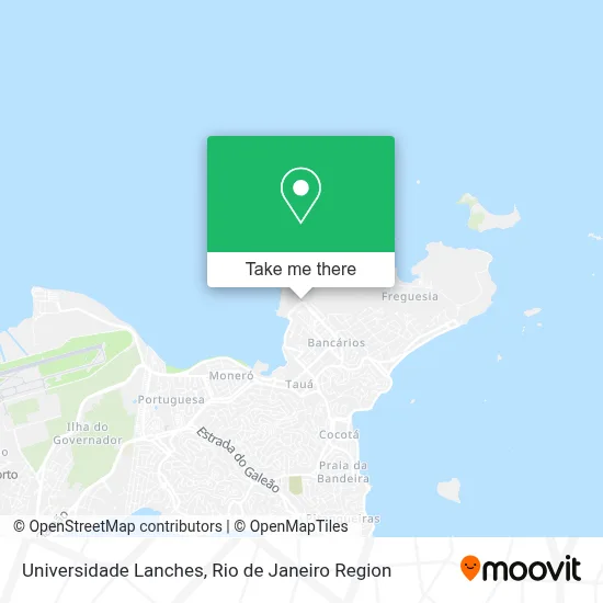 Universidade Lanches map