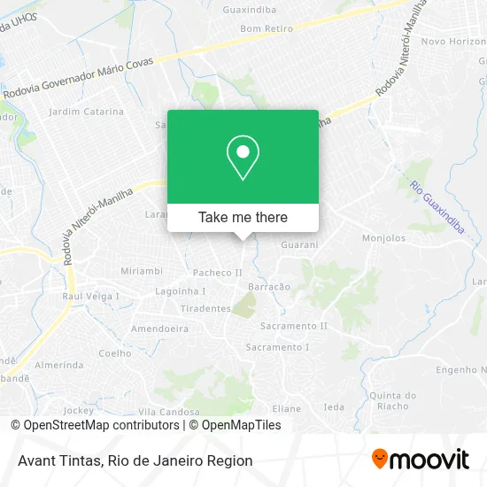 Avant Tintas map