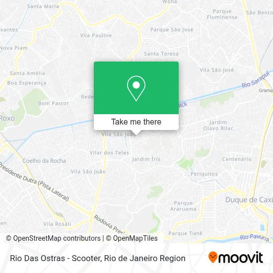 Rio Das Ostras - Scooter map