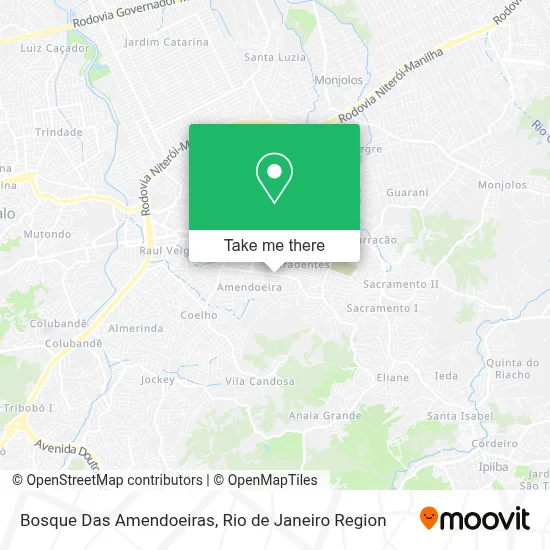 Bosque Das Amendoeiras map