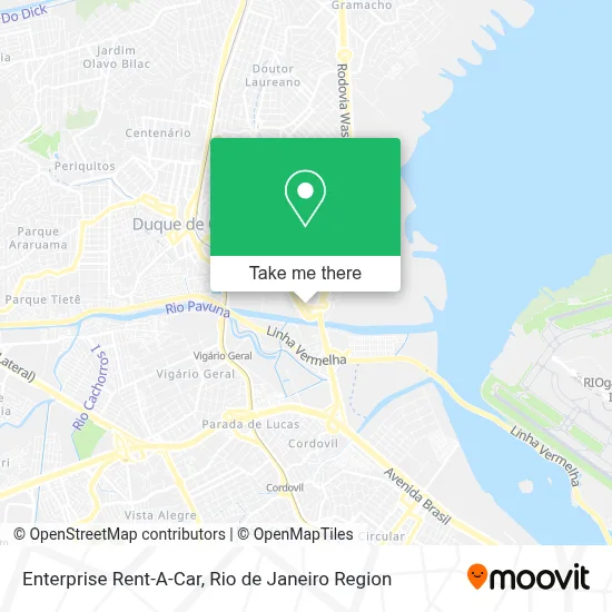 Enterprise Rent-A-Car map