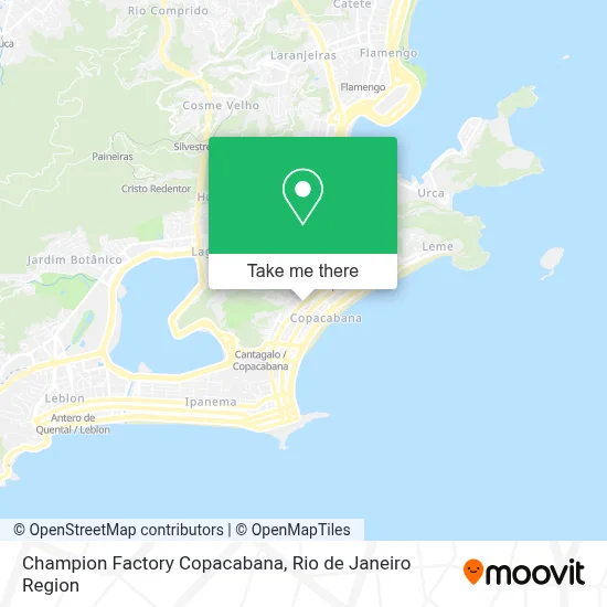 Champion Factory Copacabana map