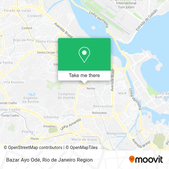 Bazar Ayo Odé map