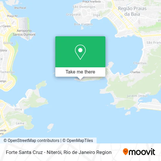 Forte Santa Cruz - Niterói map