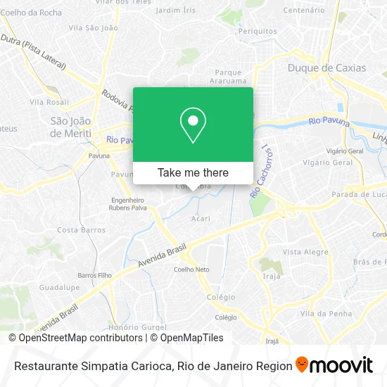 Restaurante Simpatia Carioca map