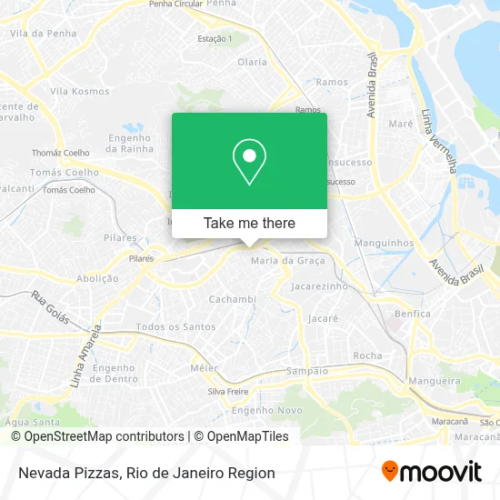 Nevada Pizzas map