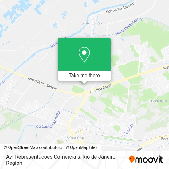 Avf Representações Comerciais map