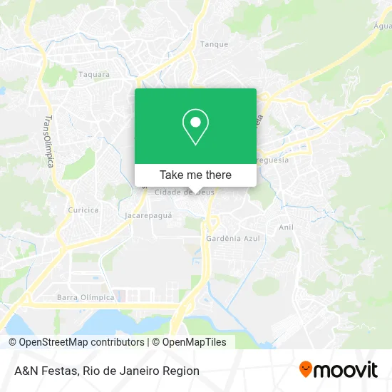 A&N Festas map