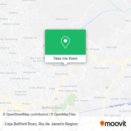 Ceja Belford Roxo map