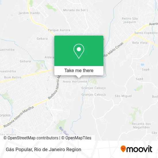 Gás Popular map