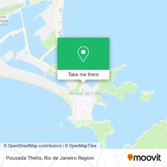 Pousada Thetis map
