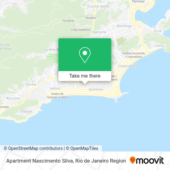 Apartment Nascimento Silva map