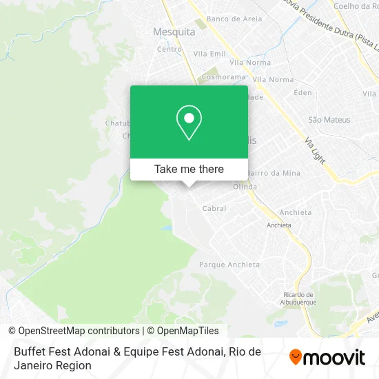 Buffet Fest Adonai & Equipe Fest Adonai map