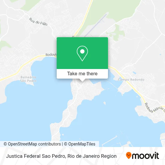 Justica Federal Sao Pedro map