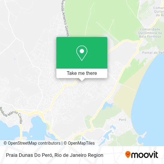 Praia Dunas Do Peró map