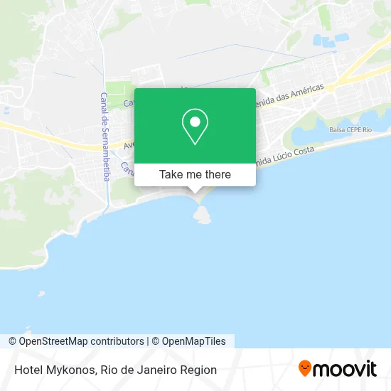 Hotel Mykonos map