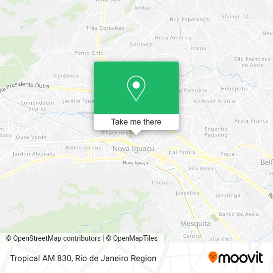 Tropical AM 830 map