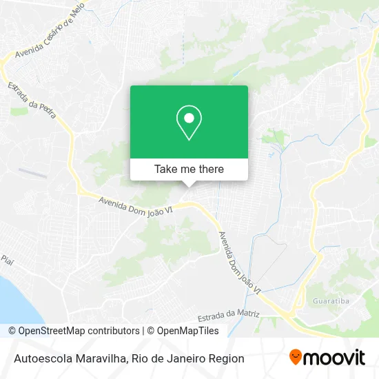 Autoescola Maravilha map
