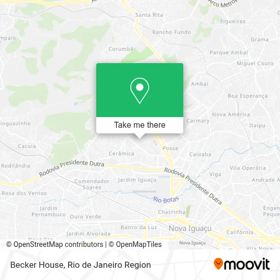 Becker House map
