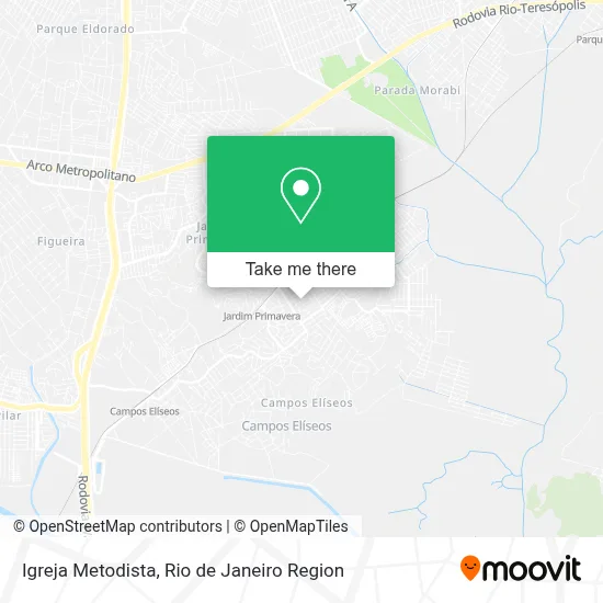 Igreja Metodista map