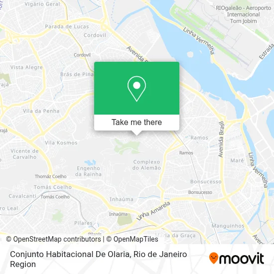 Conjunto Habitacional De Olaria map