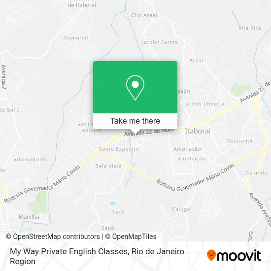 My Way Private English Classes map