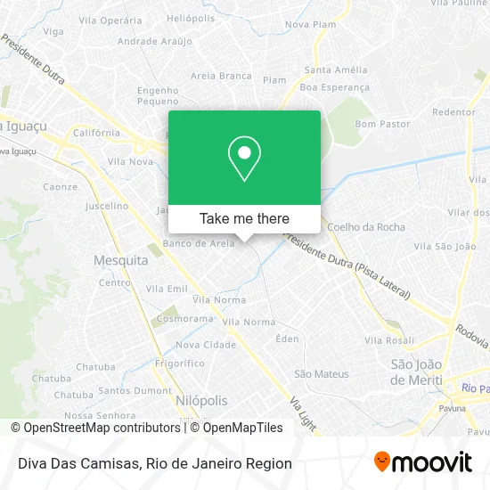 Diva Das Camisas map