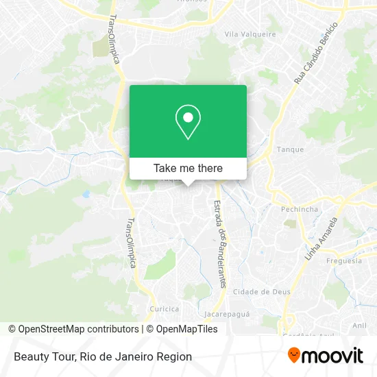 Beauty Tour map