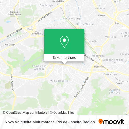 Nova Valqueire Multimarcas map