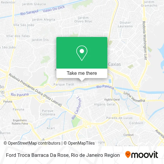 Ford Troca Barraca Da Rose map
