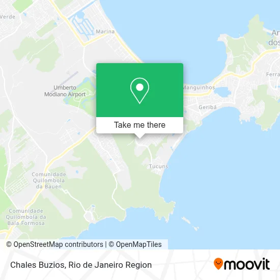Chales Buzios map