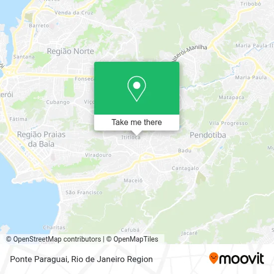 Ponte Paraguai map