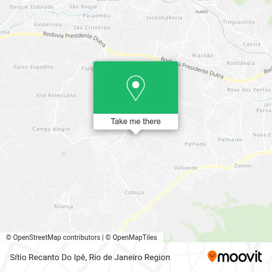Sítio Recanto Do Ipê map