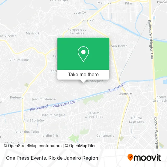 One Press Events map