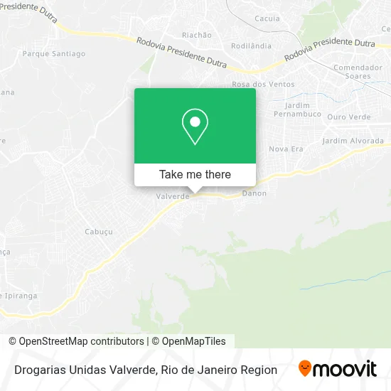 Drogarias Unidas Valverde map