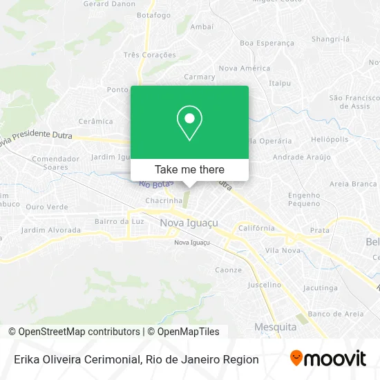 Erika Oliveira Cerimonial map