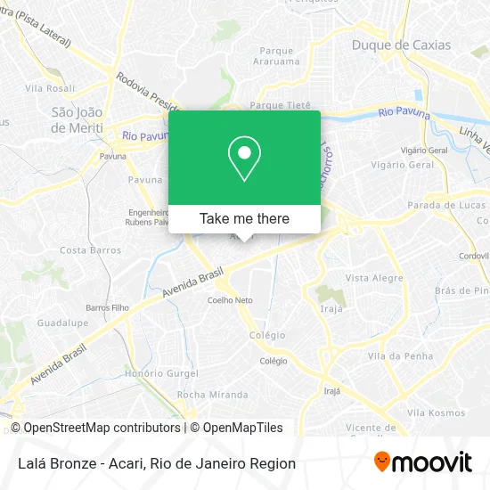 Lalá Bronze - Acari map
