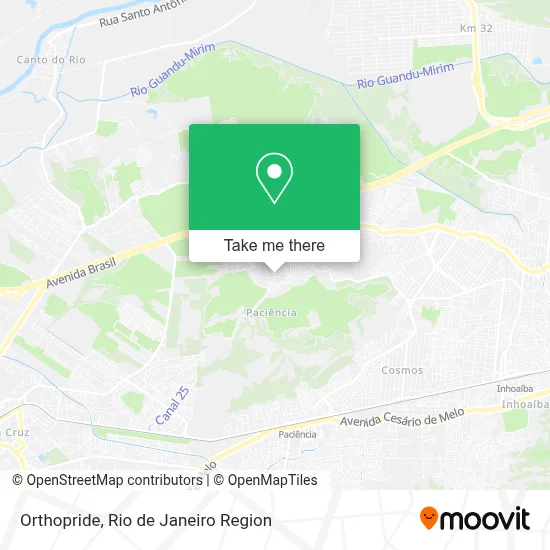 Orthopride map