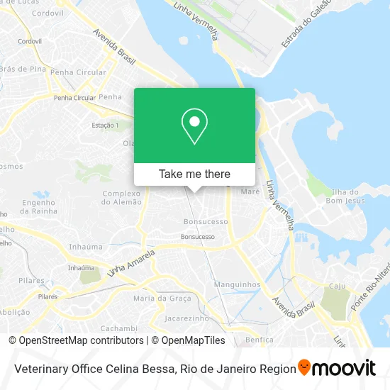 Veterinary Office Celina Bessa map