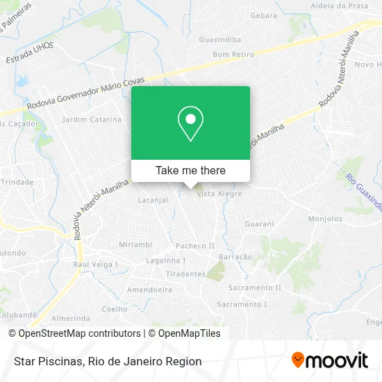Star Piscinas map