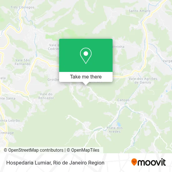 Hospedaria Lumiar map